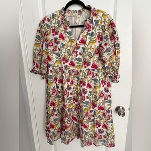 Uncle Frank Multicolor Tiered Floral Dress Size S
